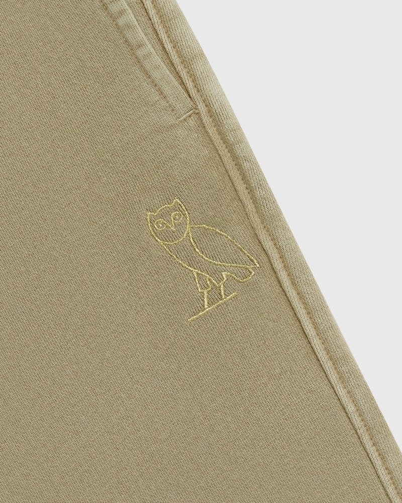 pantaloni della tuta ovo muskoka garment dyed relaxed fit di october color sabbia