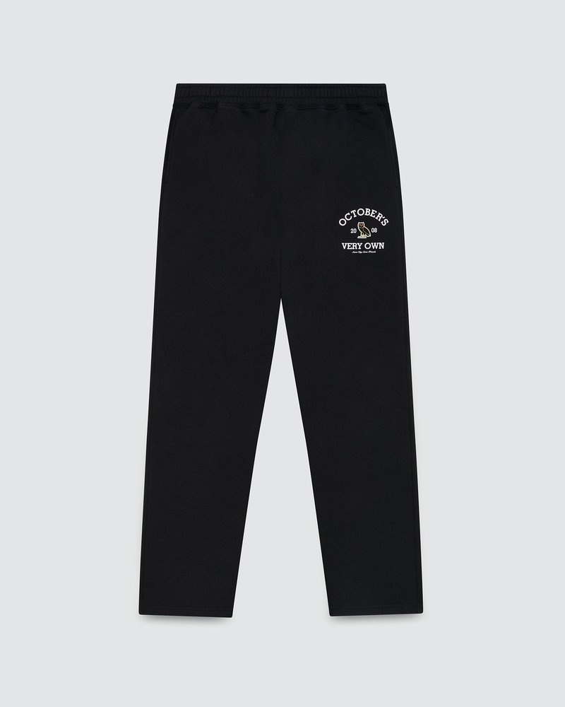 pantaloni della tuta ovo college open hem neri di octobers very own