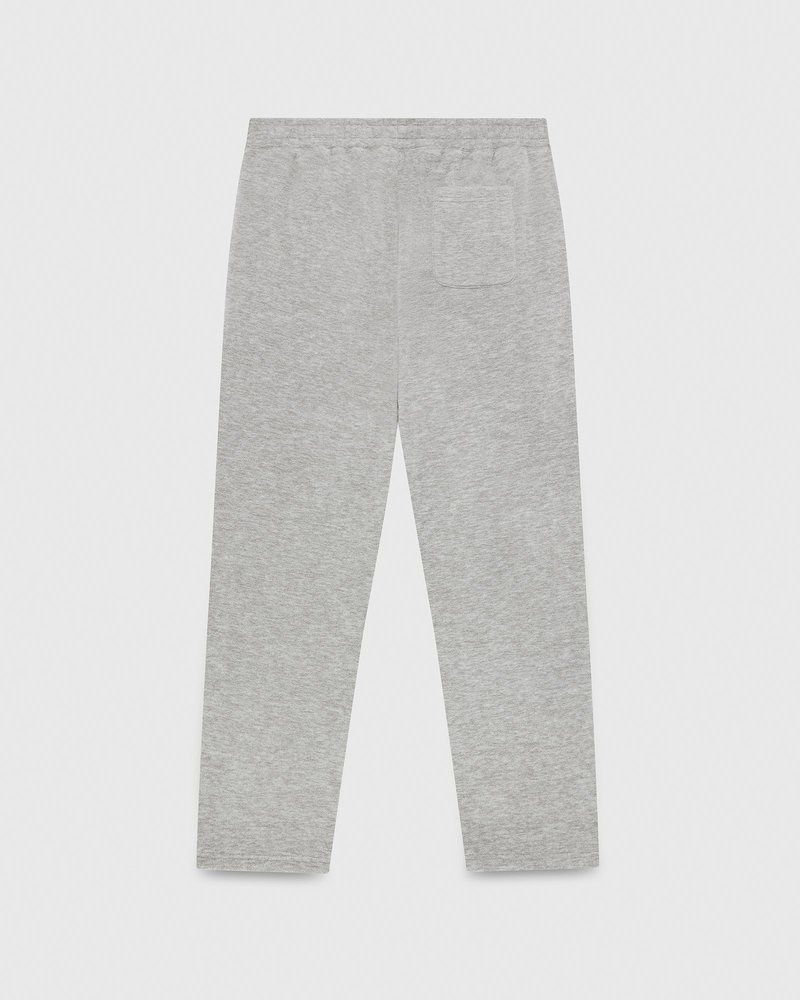 pantaloni della tuta con orlo aperto e logo ovo arch di october grigi