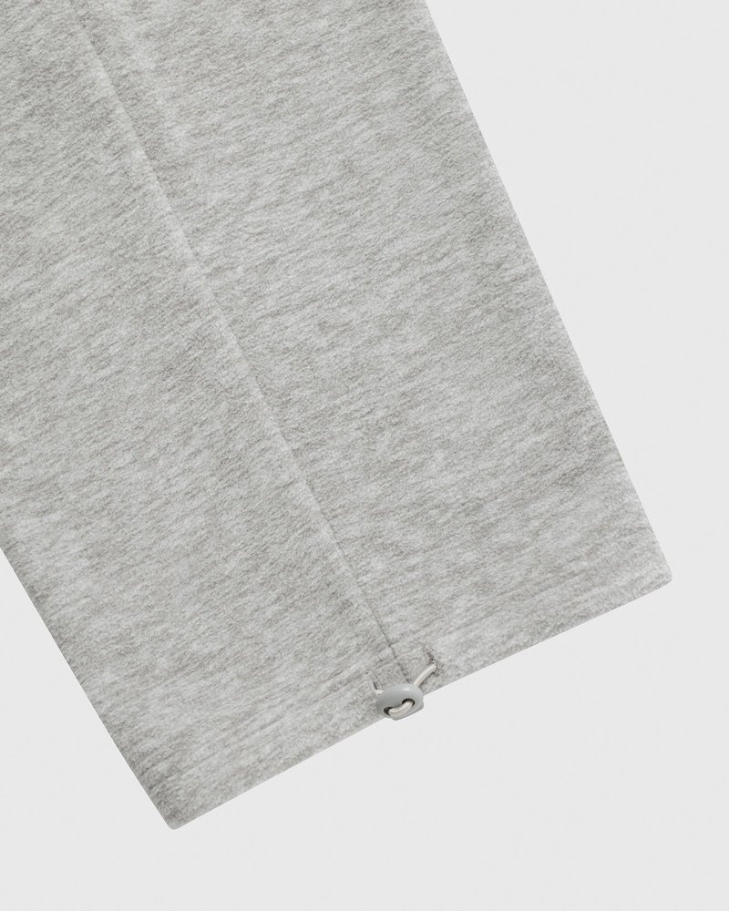 pantaloni della tuta con orlo aperto e logo ovo arch di october grigi