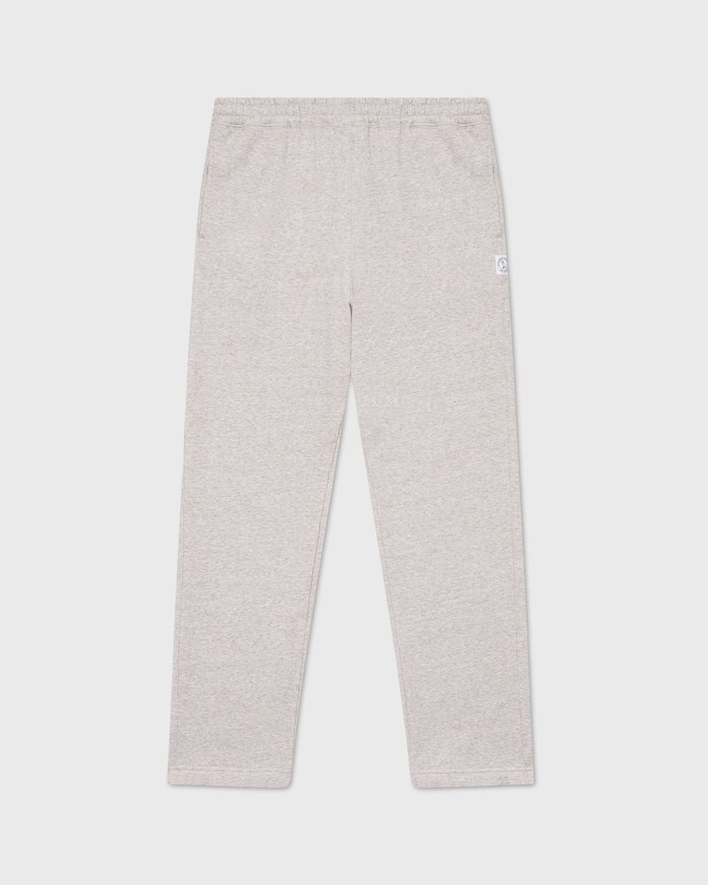 pantaloni della tuta in pile ovo speckle di october con orlo aperto color avena