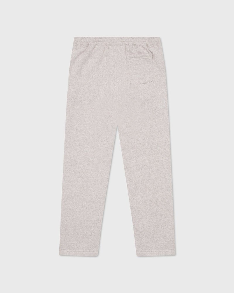 pantaloni della tuta in pile ovo speckle di october con orlo aperto color avena
