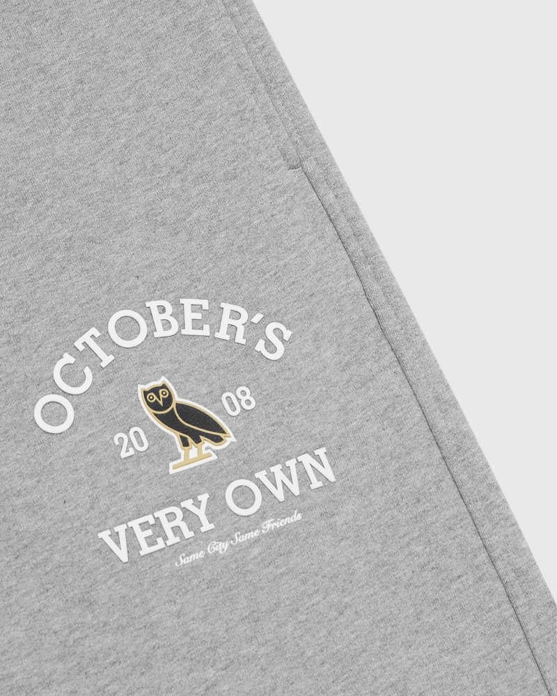 pantaloni della tuta ovo college open hem di octobers very own grigi