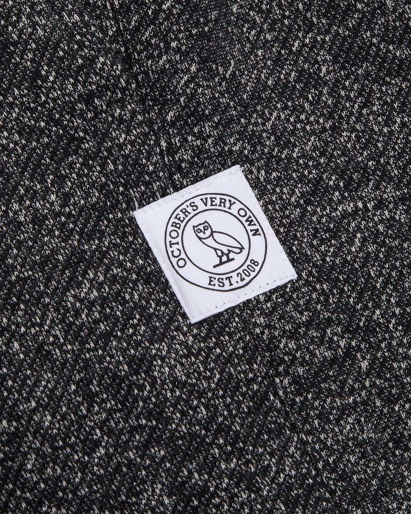pantaloni della tuta ovo speckle fleece relaxed fit di octobers very own neri