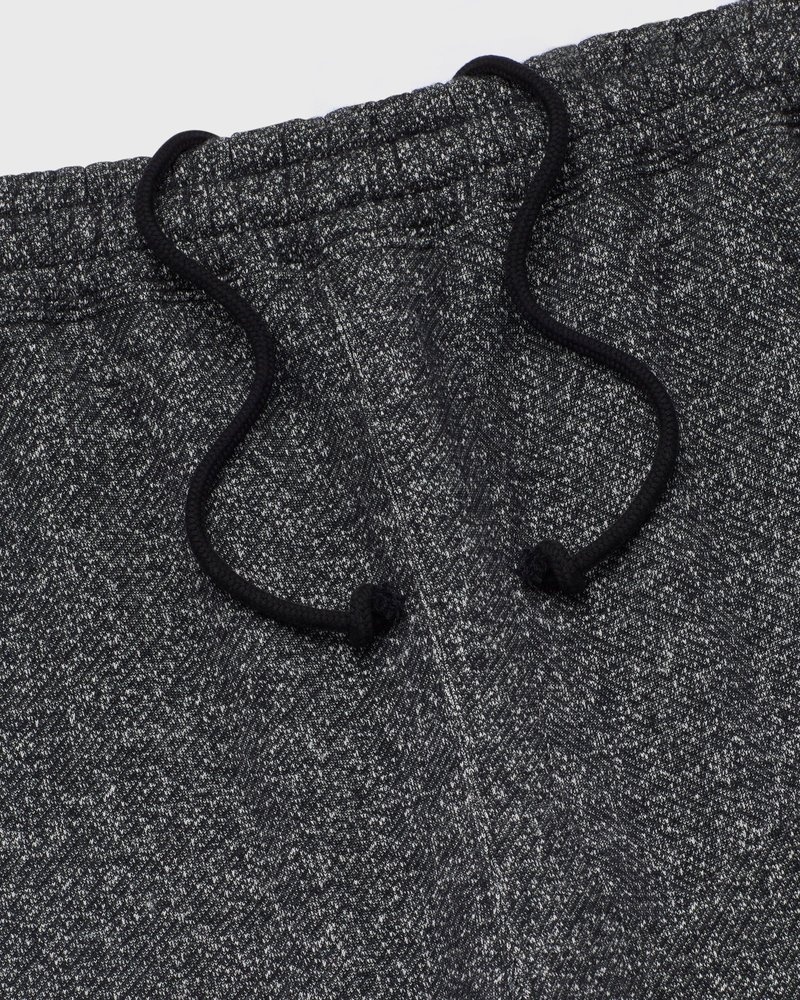 pantaloni della tuta in pile con orlo aperto ovo speckle di octobers very own neri