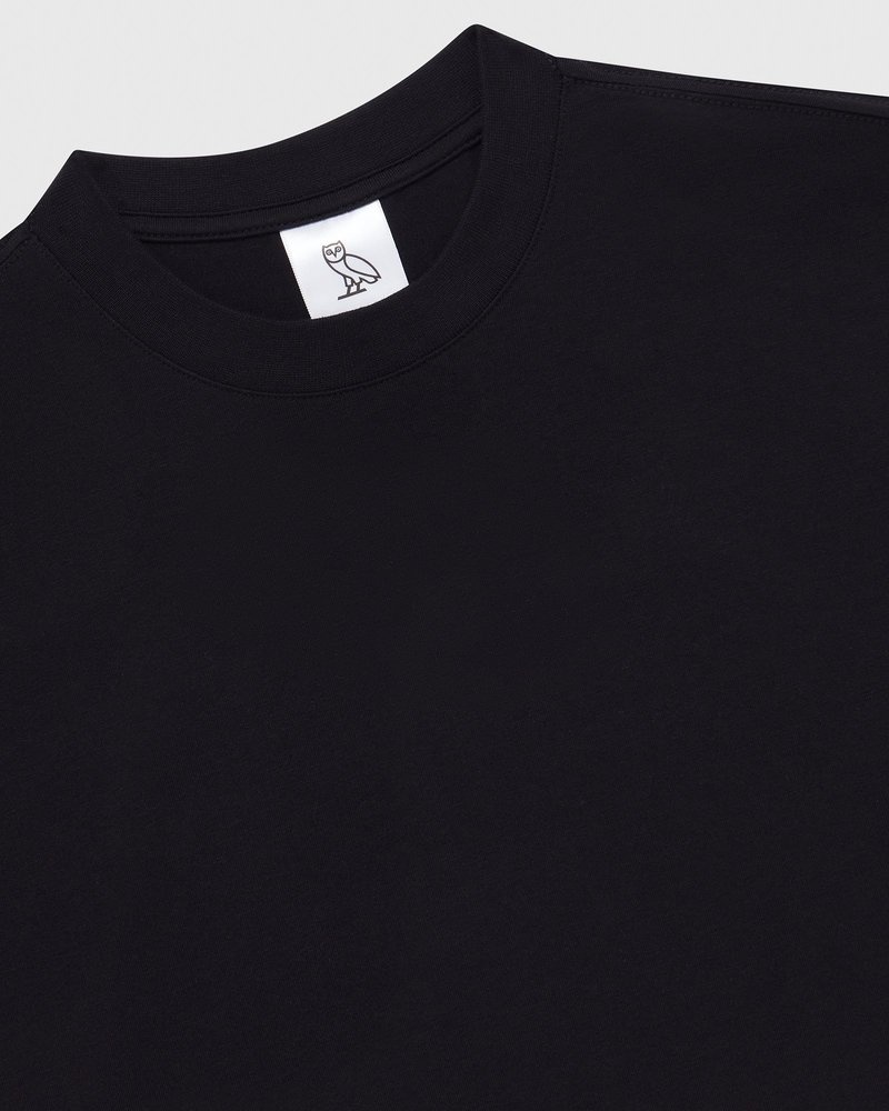 magliette t-shirt corta a maniche corte ovo di october nera