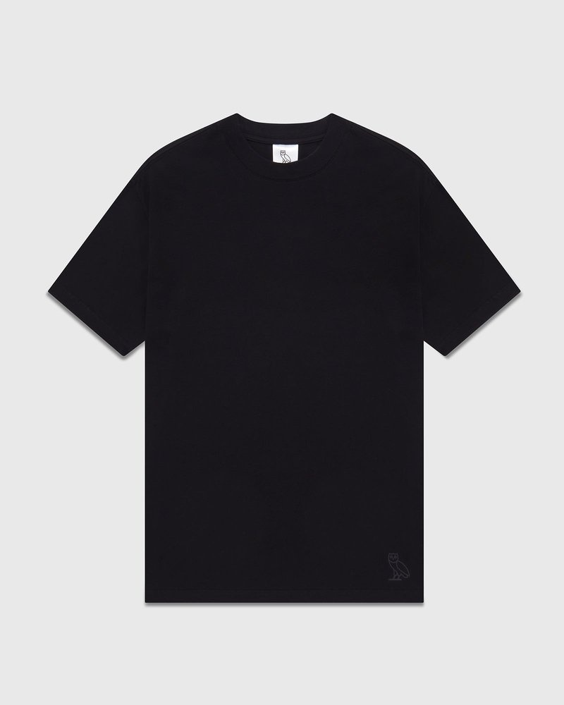 magliette t-shirt nera ovo boyfriend di october