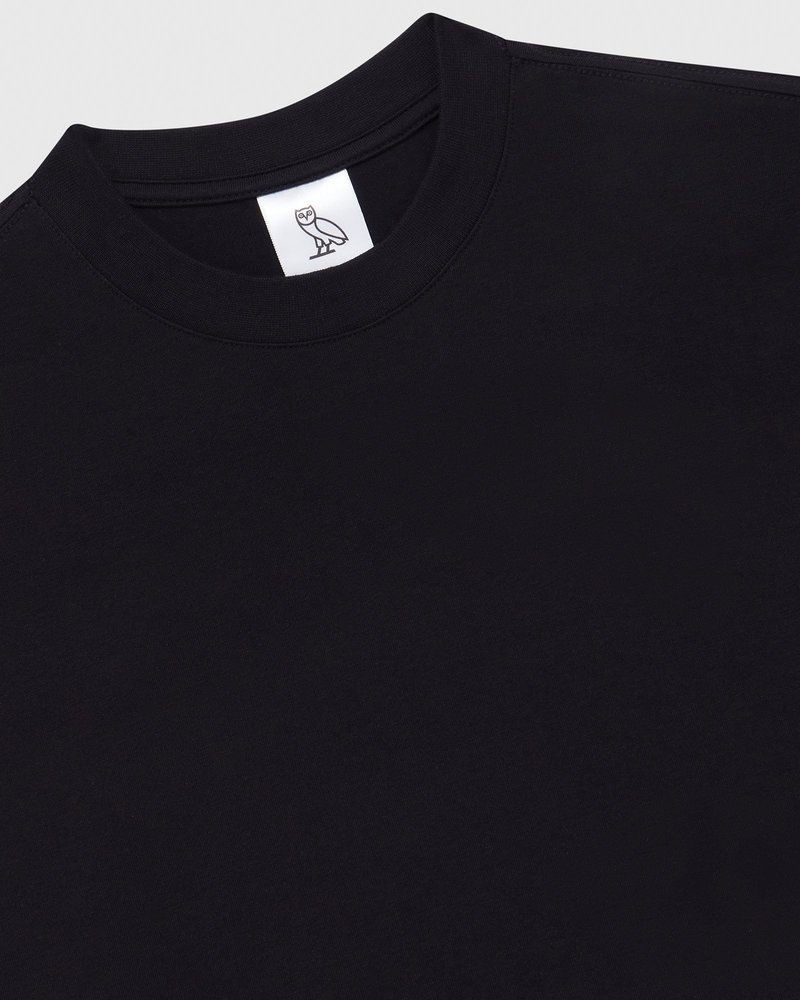 magliette t-shirt nera ovo boyfriend di october