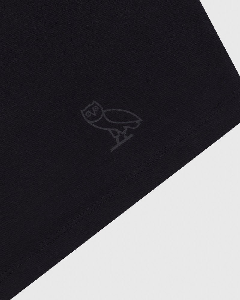magliette t-shirt nera ovo boyfriend di october