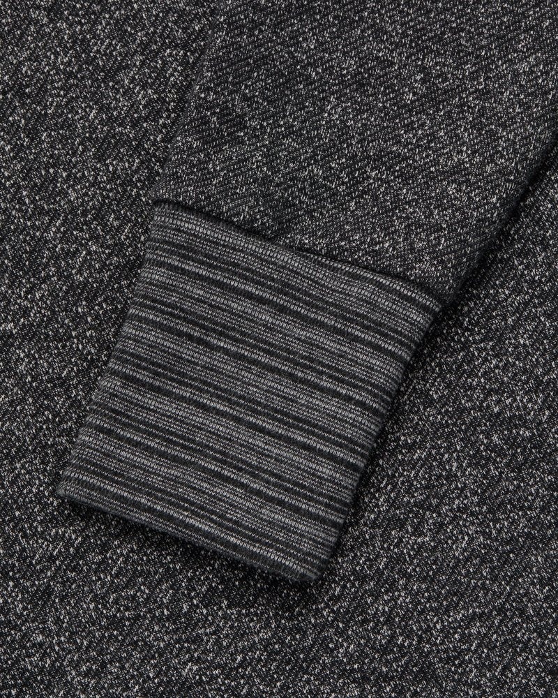 cardigan con zip intera in pile maculato ovo di tops octobers very own nero